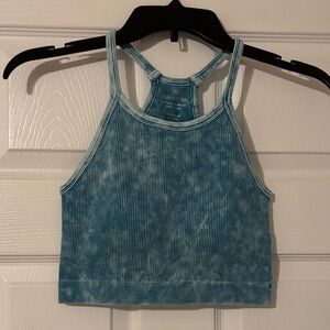 Zenana Teal Ribbed Bralette